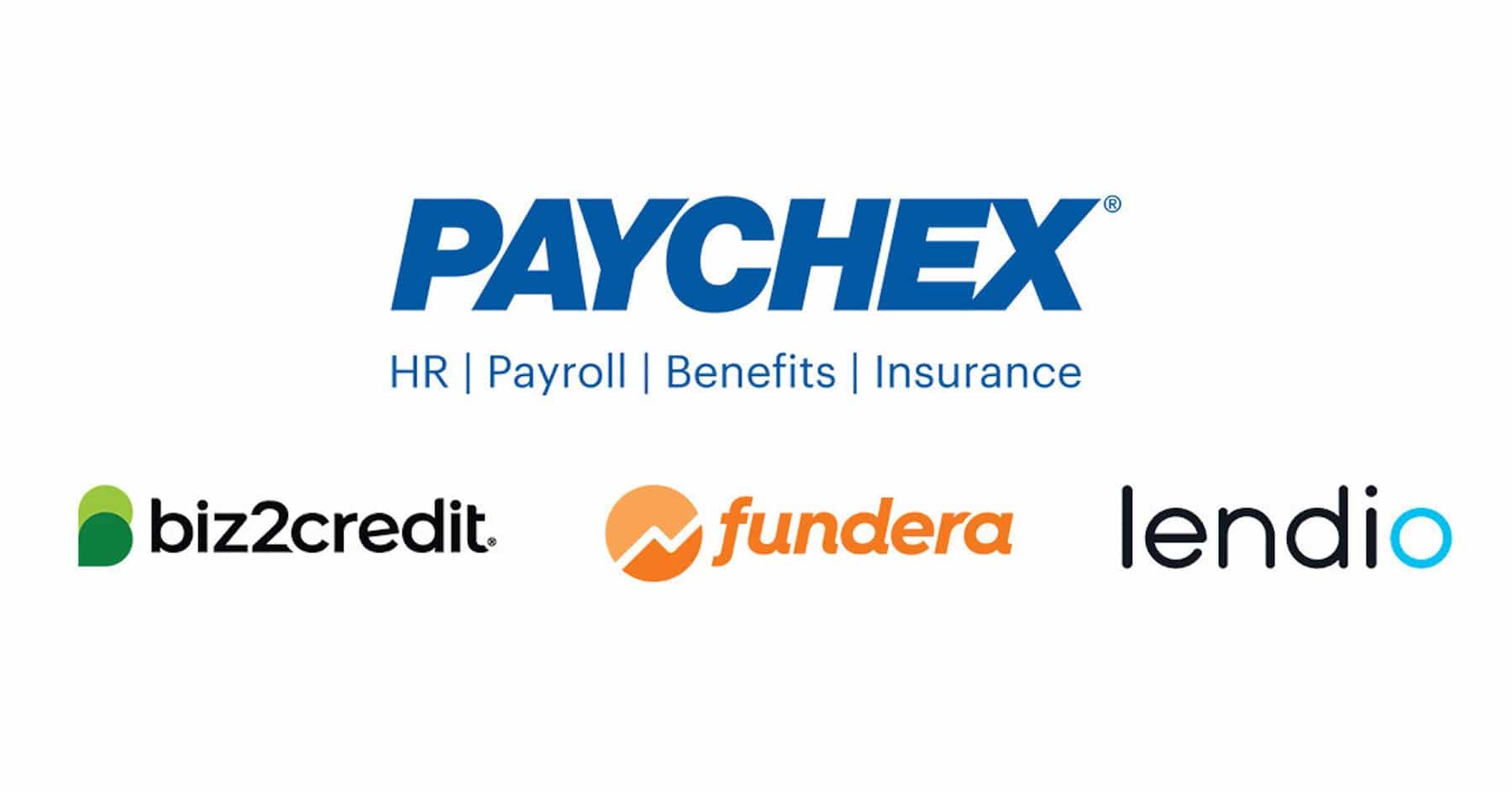 Paychex Biz2credit, Fundera, Lendio logos