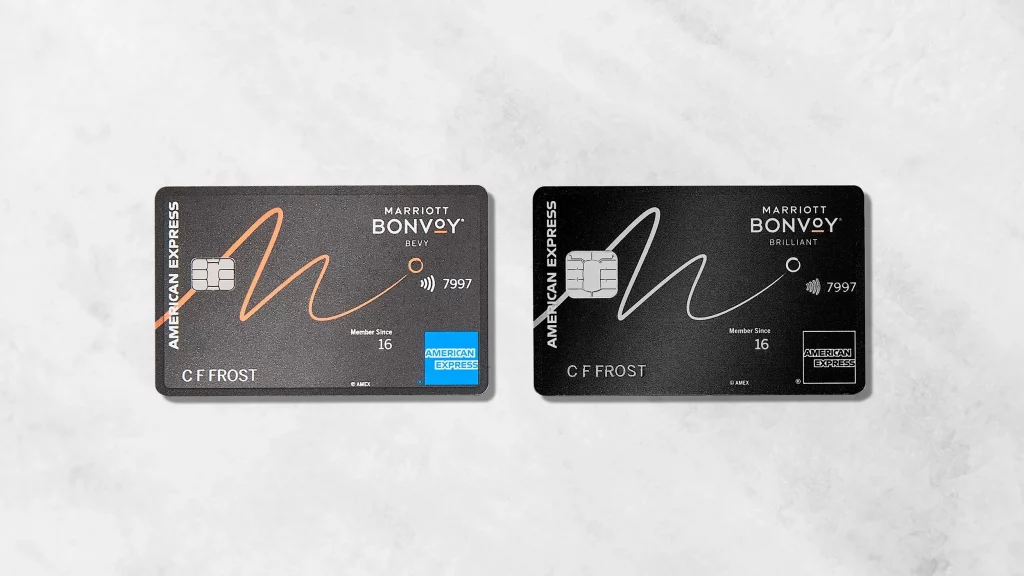 Marriott Bonvoy AMEX Bevy and Brilliant Credit Cards