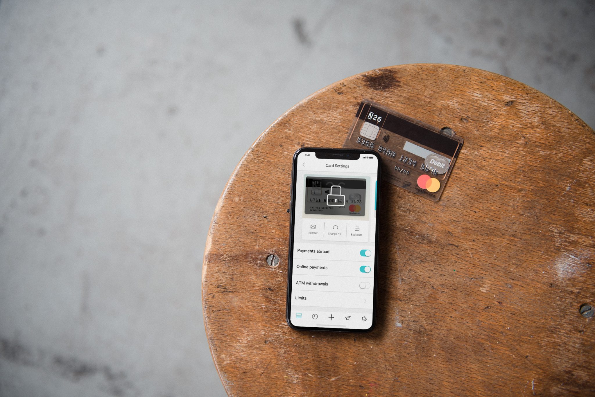 N26 app and debit card