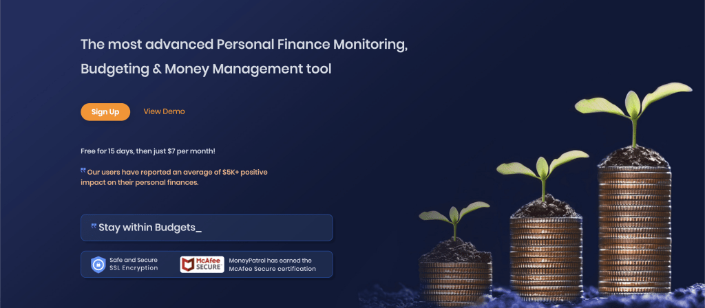 Money Patrol website screenshot