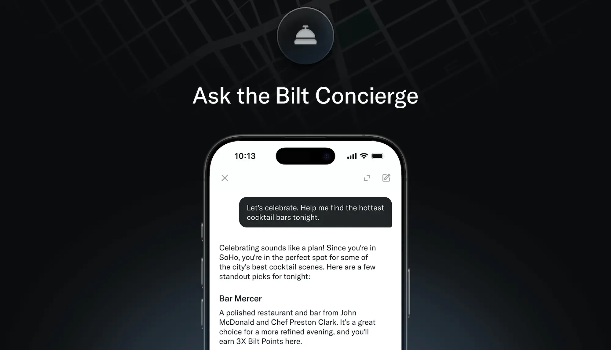 Ask the Bilt Concierge screenshot