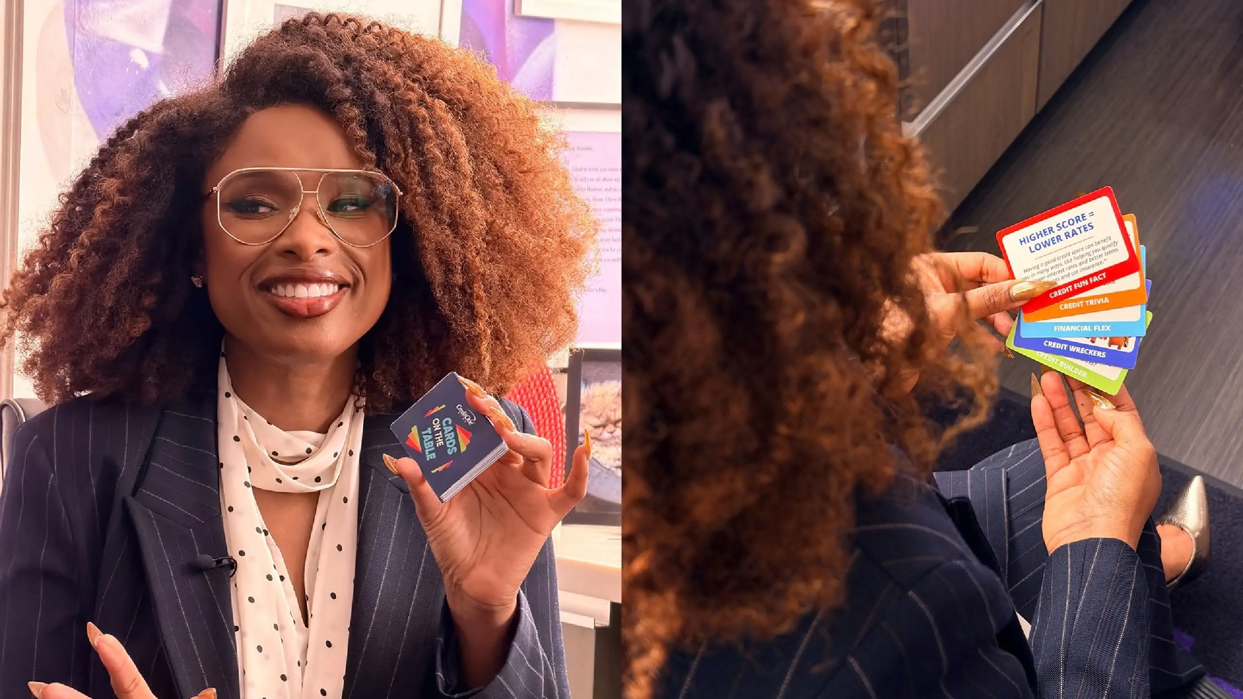 Jennifer Hudson and a handful of Credit One cards