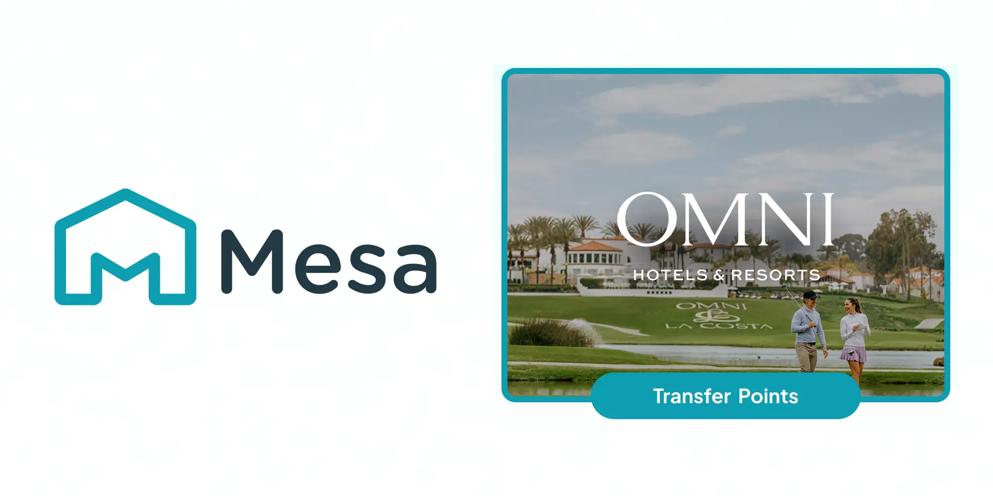 Mesa Card and Omni Hotel logos