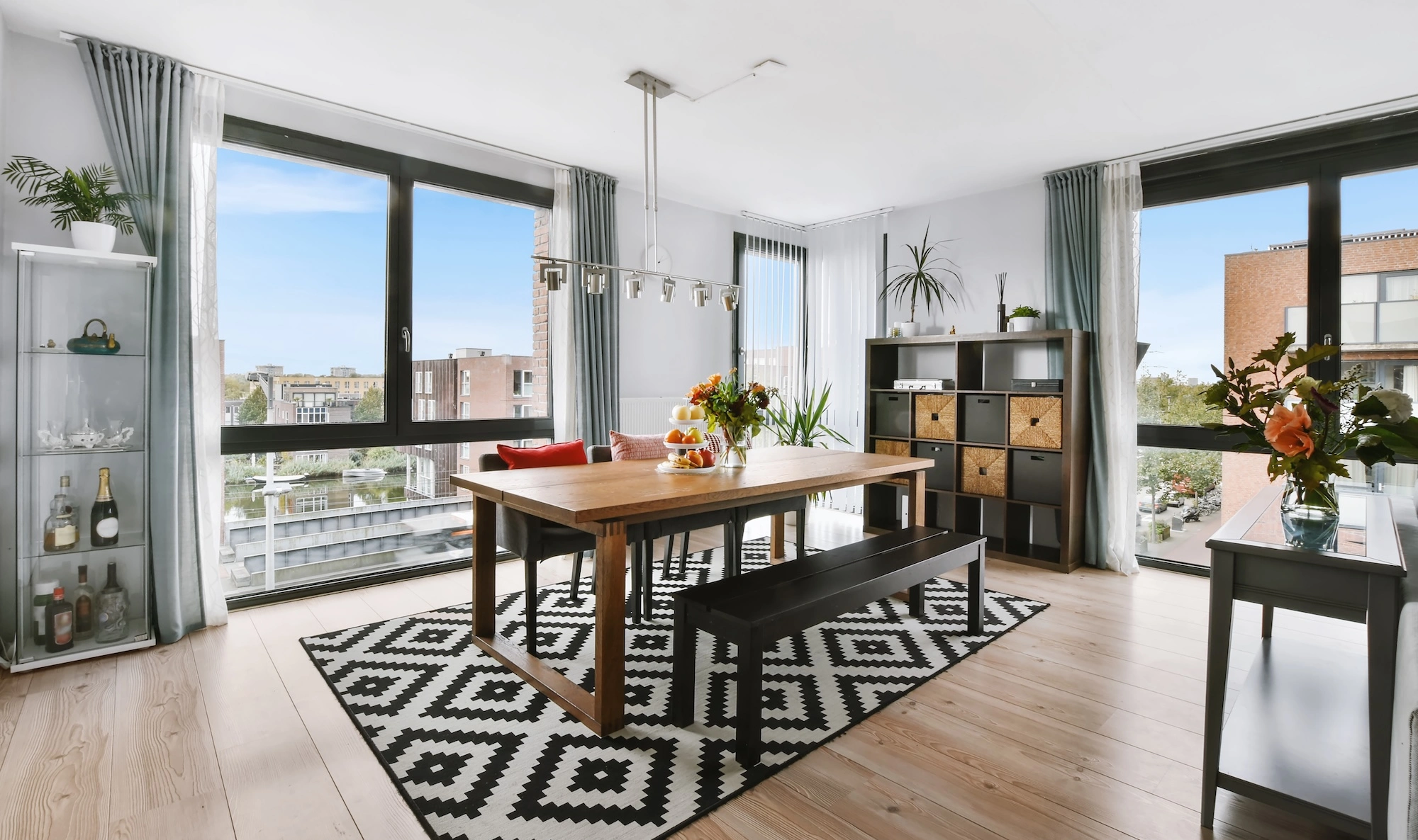 interior view of a living room virtually staged for sale