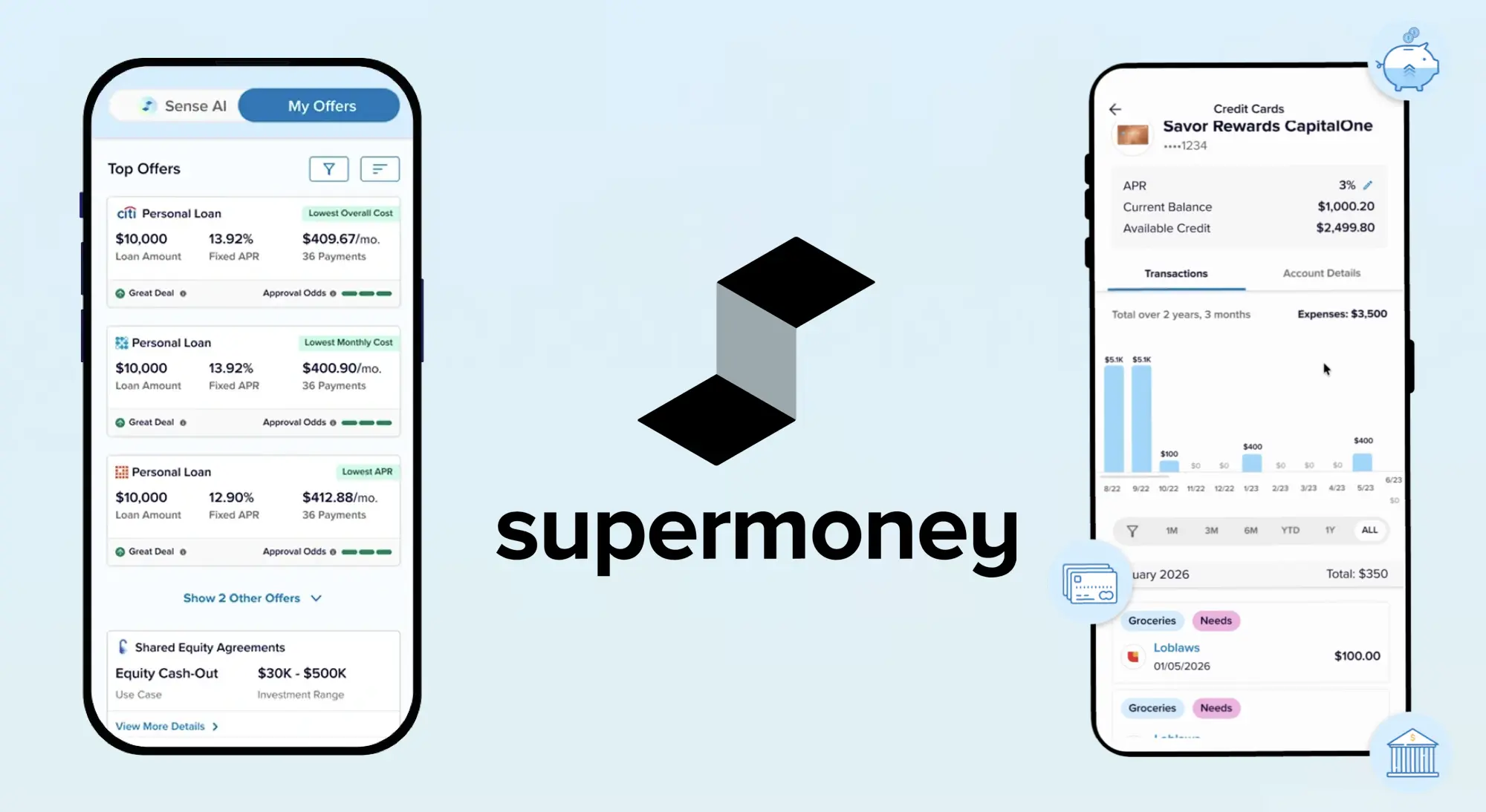 Supermoney logo and app