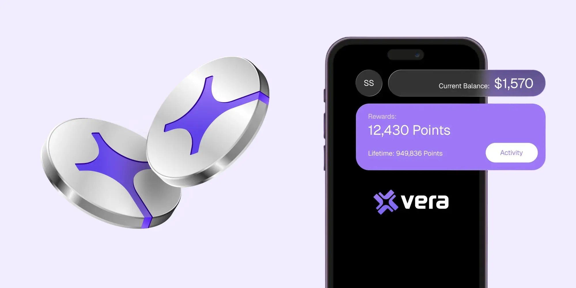 Vrea credit card and chips